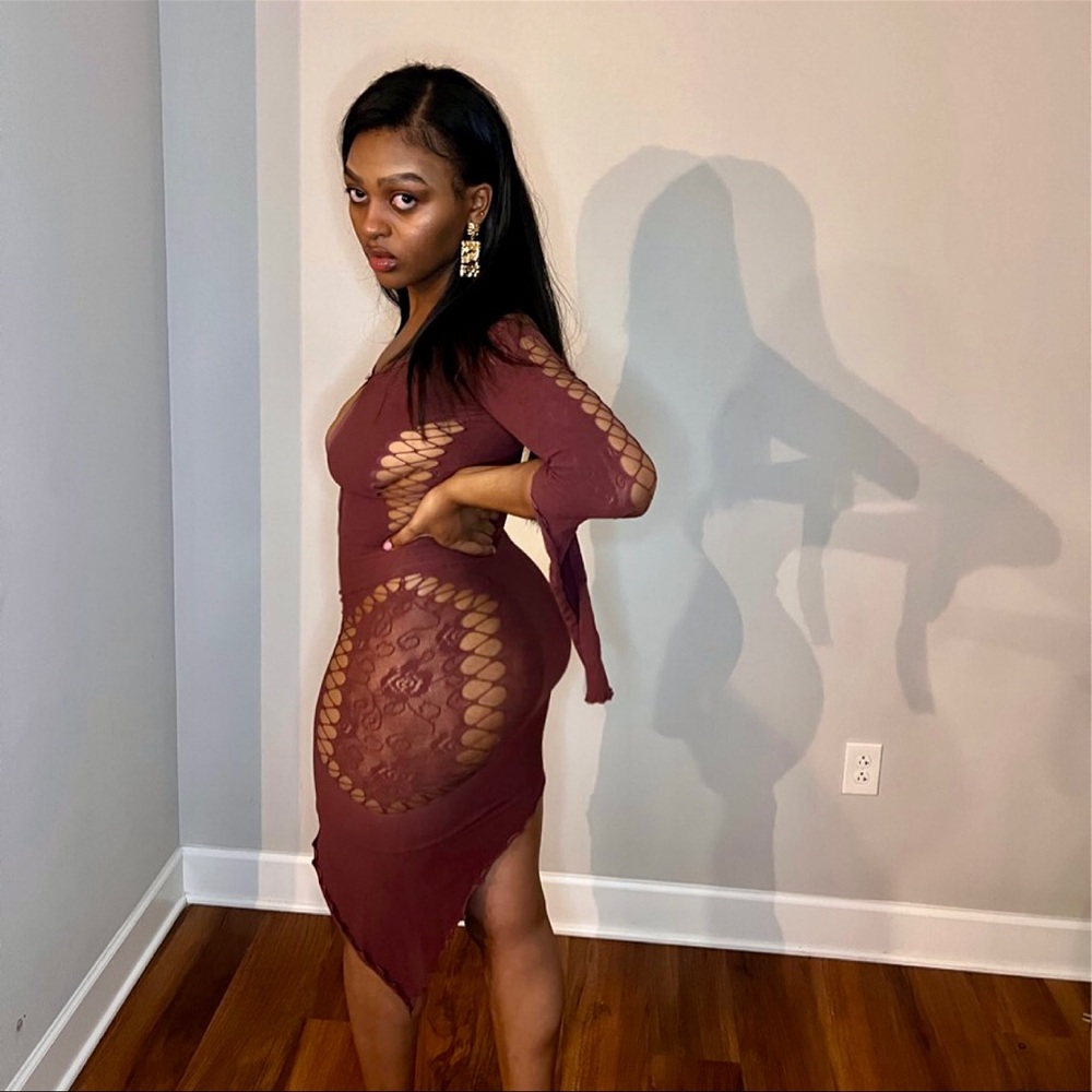 Poster girl syrup brown charlotte dress